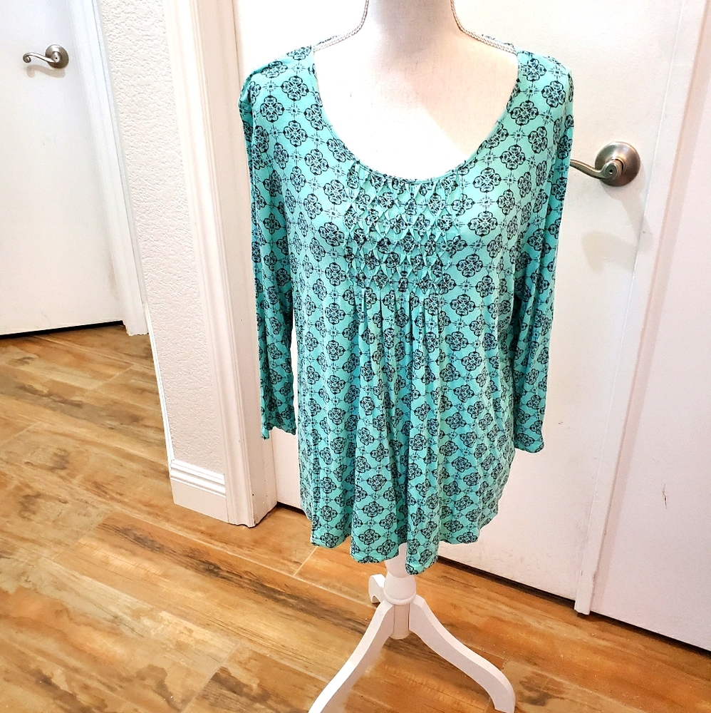 Croft & Barrow Pintuck Top